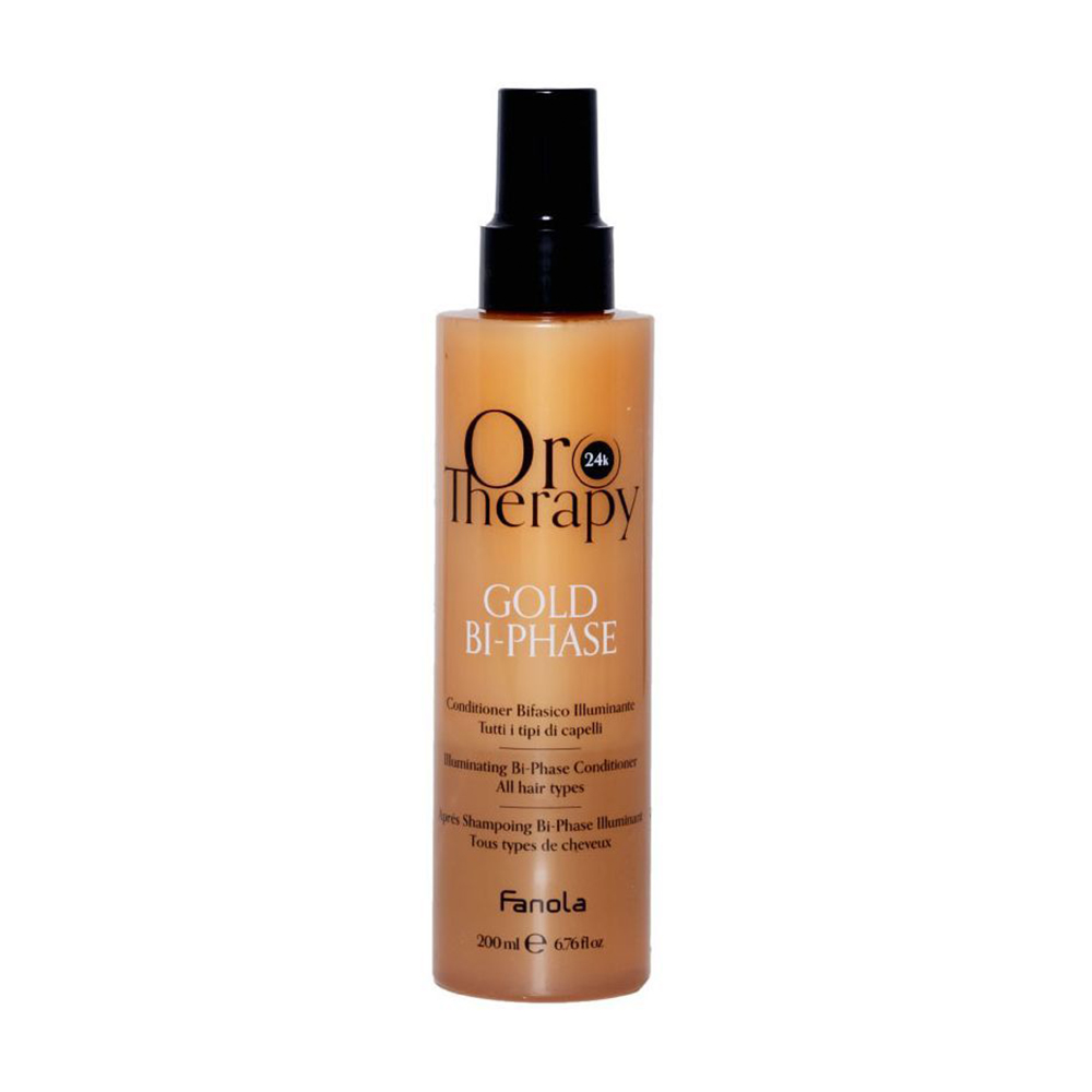Двофазний кондиціонер для волосся Fanola Oro Therapy 24K Gold Bi-Phase Conditioner, 200 мл
